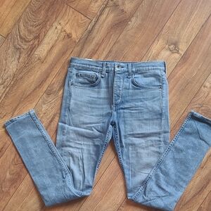 Men's Rag & Bone Fit 1 Extra Slim Size 30 Faded Blue Jeans